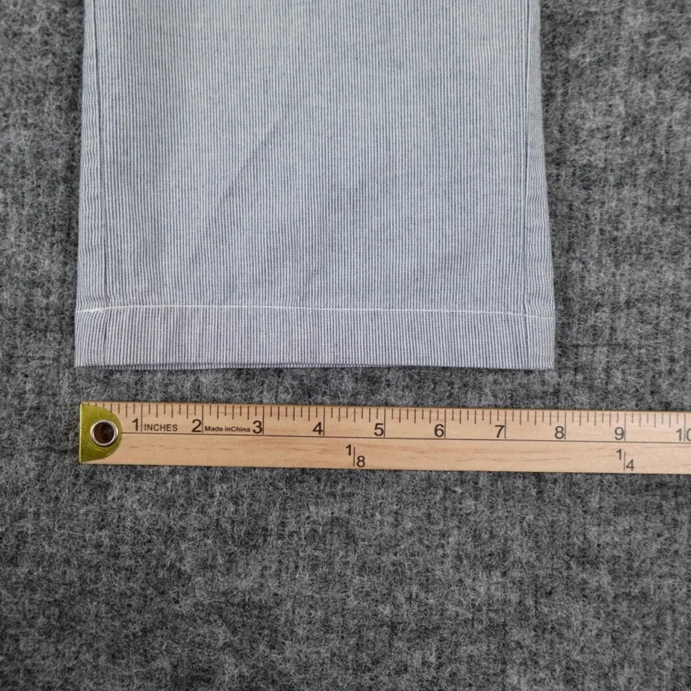 Linksoul Pants Mens 38 Blue‎ White Pinstripe Chinos Cotton Blend Light (40X31)